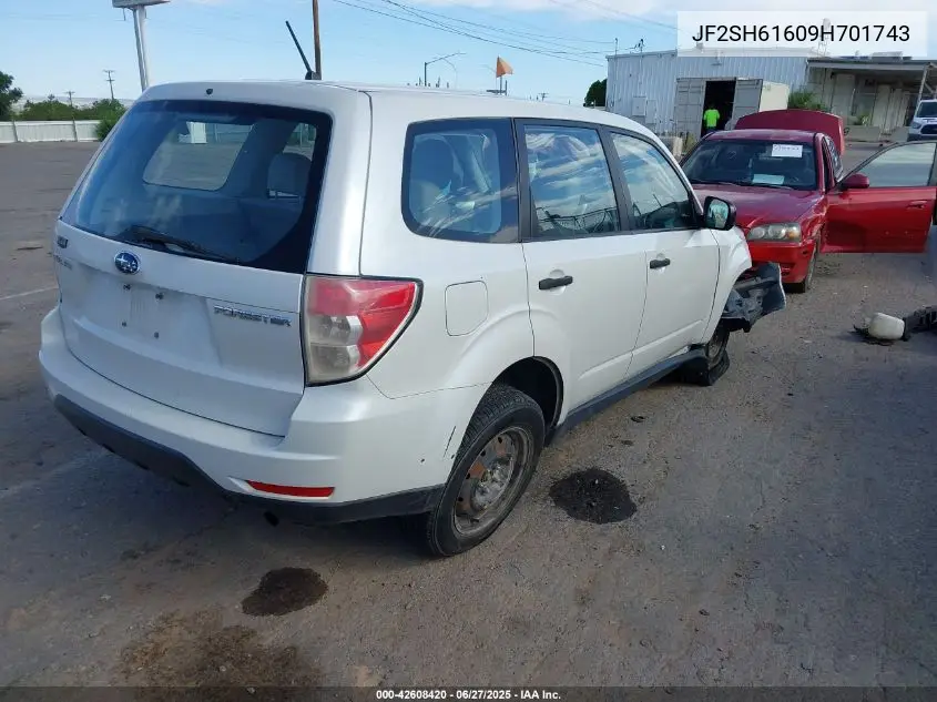 2009 Subaru Forester 2.5X VIN: JF2SH61609H701743 Lot: 42608420