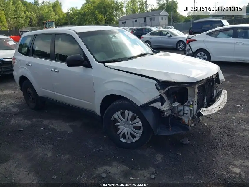 2009 Subaru Forester 2.5X VIN: JF2SH61609H791315 Lot: 42639625
