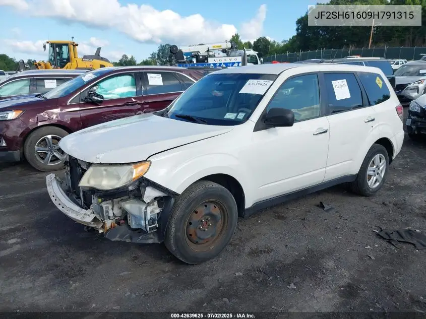 2009 Subaru Forester 2.5X VIN: JF2SH61609H791315 Lot: 42639625