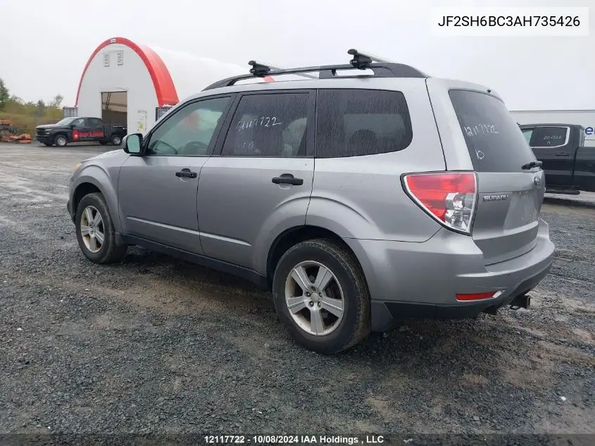 2010 Subaru Forester Xs VIN: JF2SH6BC3AH735426 Lot: 12117722