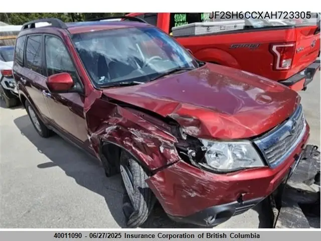 2010 Subaru Forester 2.5X Premium VIN: JF2SH6CCXAH723305 Lot: 40011090