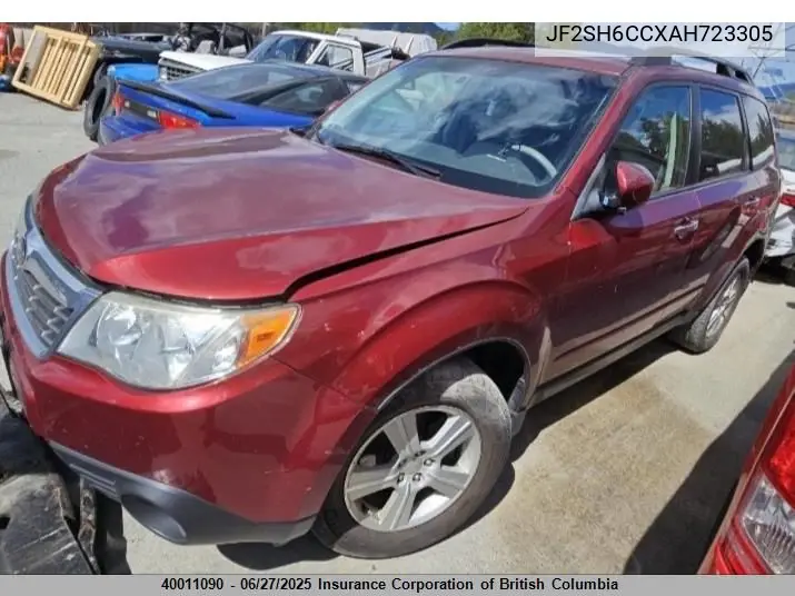 2010 Subaru Forester 2.5X Premium VIN: JF2SH6CCXAH723305 Lot: 40011090