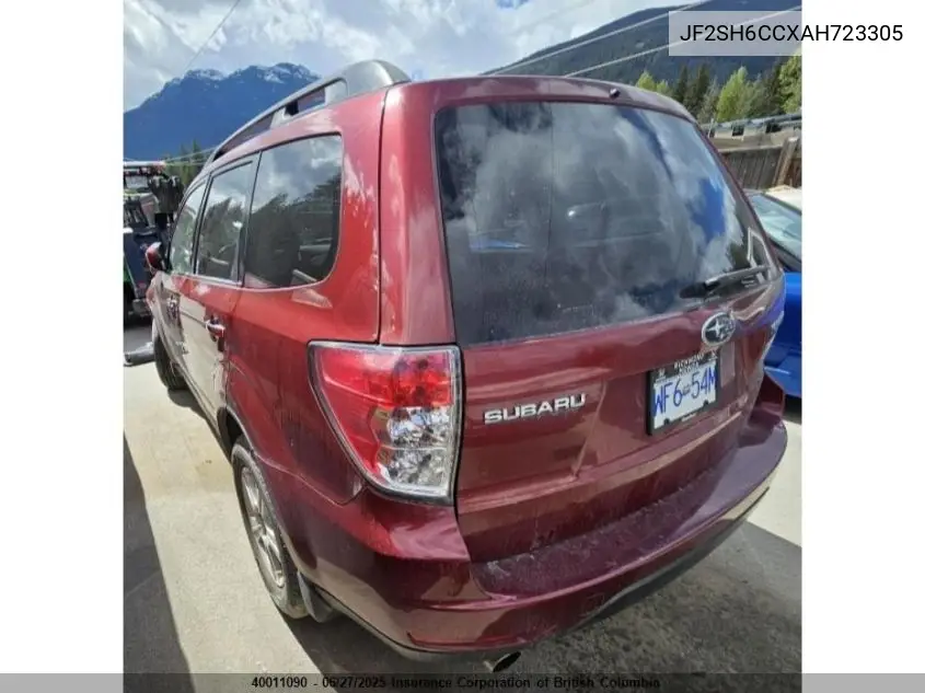 2010 Subaru Forester 2.5X Premium VIN: JF2SH6CCXAH723305 Lot: 40011090
