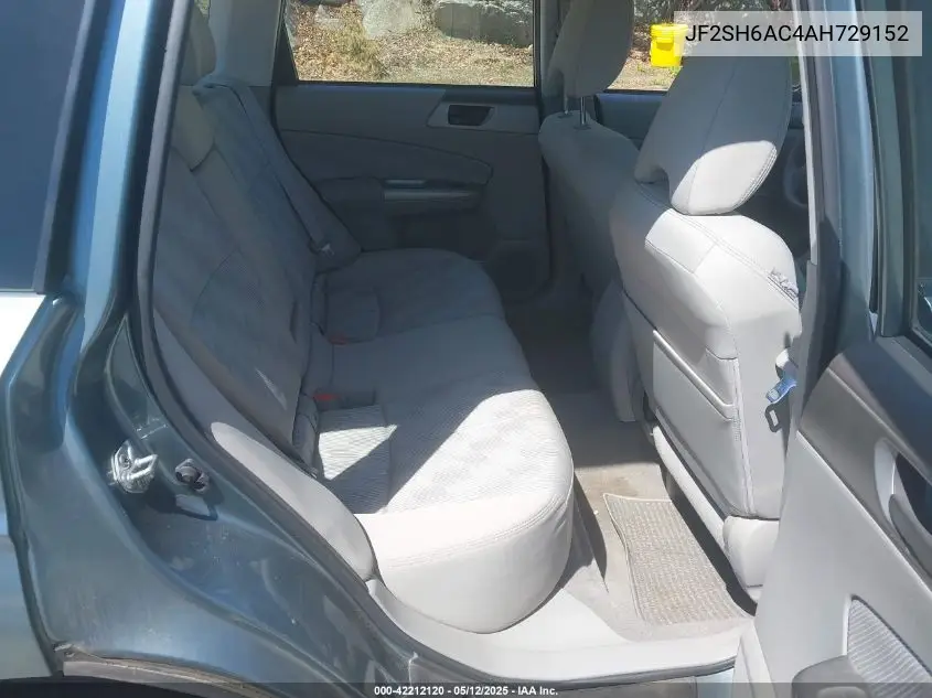 2010 Subaru Forester 2.5X VIN: JF2SH6AC4AH729152 Lot: 42212120
