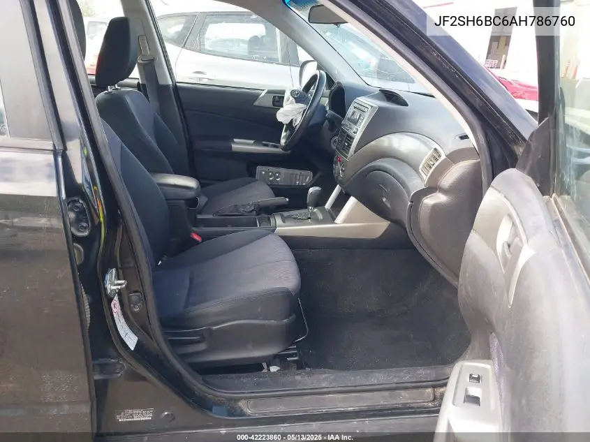 2010 Subaru Forester 2.5X VIN: JF2SH6BC6AH786760 Lot: 42223860