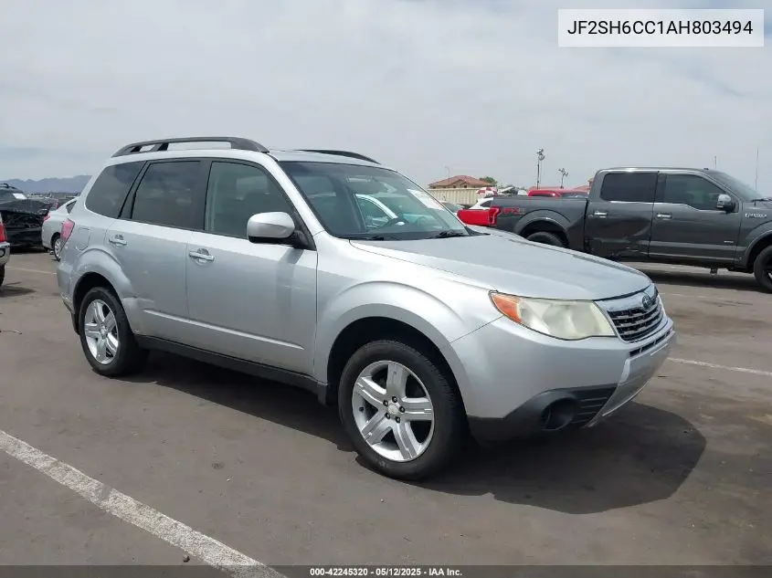 2010 Subaru Forester 2.5X Premium VIN: JF2SH6CC1AH803494 Lot: 42245320