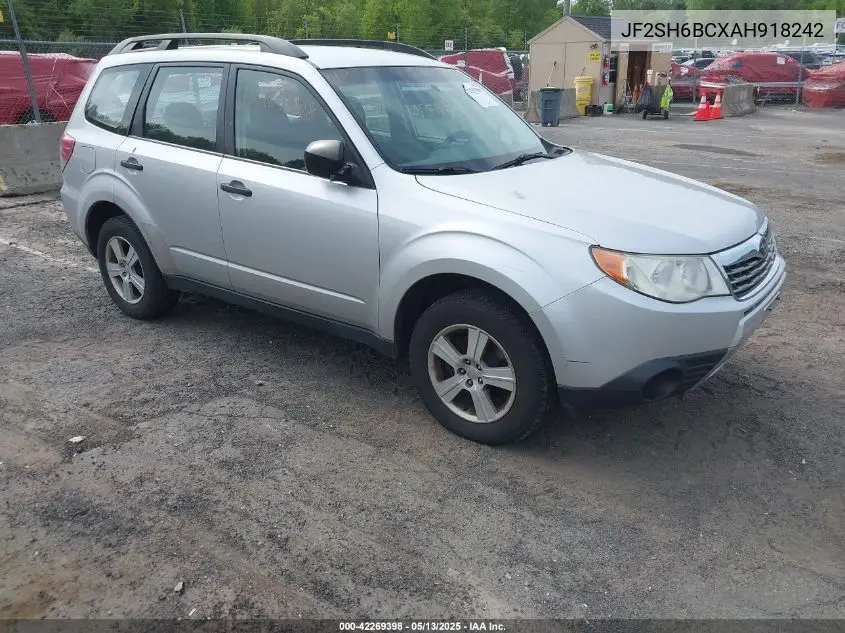 2010 Subaru Forester 2.5X VIN: JF2SH6BCXAH918242 Lot: 42269398