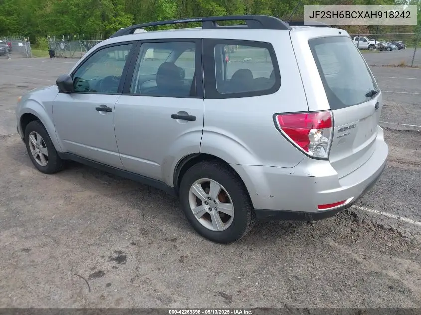 2010 Subaru Forester 2.5X VIN: JF2SH6BCXAH918242 Lot: 42269398