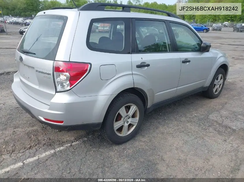 2010 Subaru Forester 2.5X VIN: JF2SH6BCXAH918242 Lot: 42269398