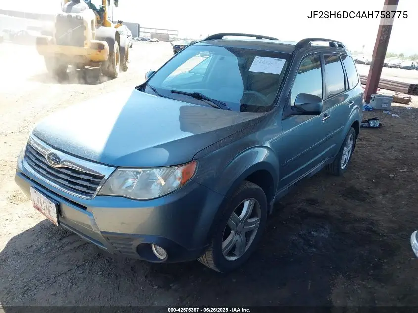 2010 Subaru Forester 2.5X Limited VIN: JF2SH6DC4AH758775 Lot: 42575367