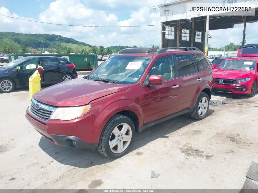 2010 Subaru Forester 2.5X Premium VIN: JF2SH6CC8AH722685 Lot: 42606356
