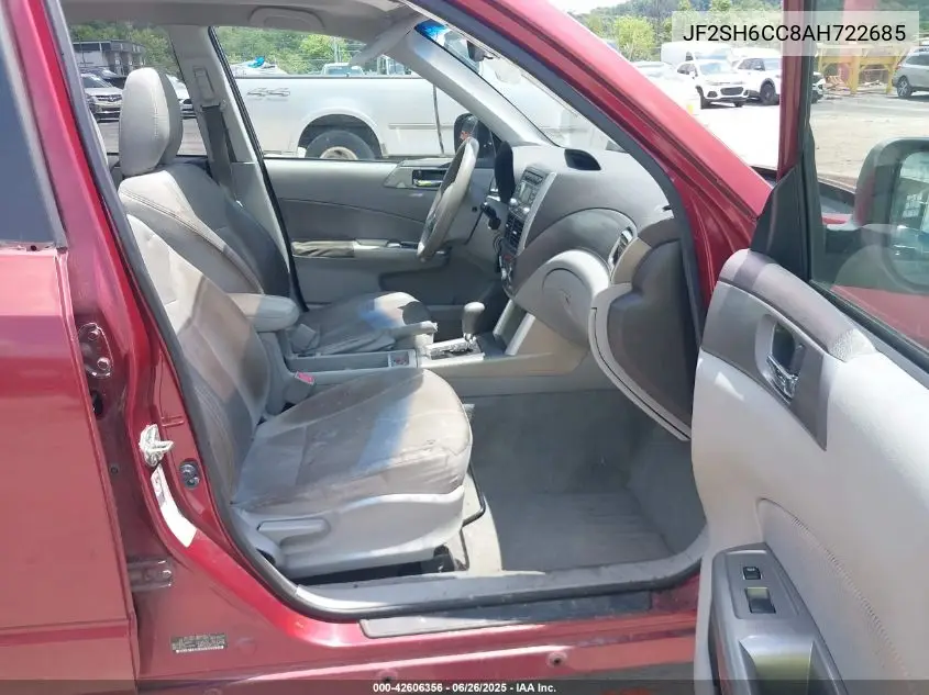 2010 Subaru Forester 2.5X Premium VIN: JF2SH6CC8AH722685 Lot: 42606356