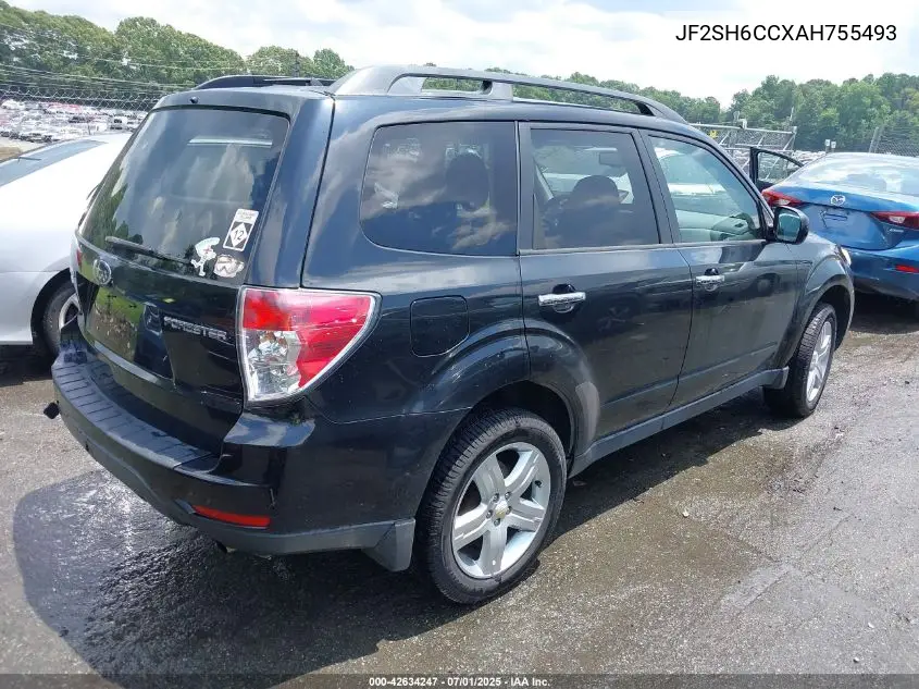 2010 Subaru Forester 2.5X Premium VIN: JF2SH6CCXAH755493 Lot: 42634247