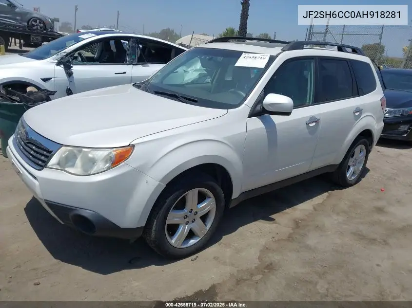 2010 Subaru Forester 2.5X Premium VIN: JF2SH6CC0AH918281 Lot: 42658719