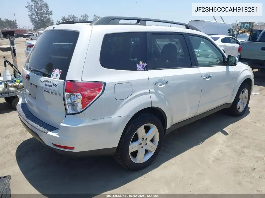 2010 Subaru Forester 2.5X Premium VIN: JF2SH6CC0AH918281 Lot: 42658719