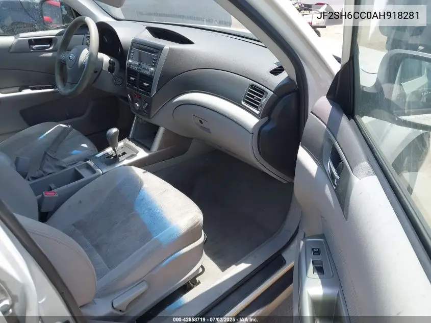 2010 Subaru Forester 2.5X Premium VIN: JF2SH6CC0AH918281 Lot: 42658719