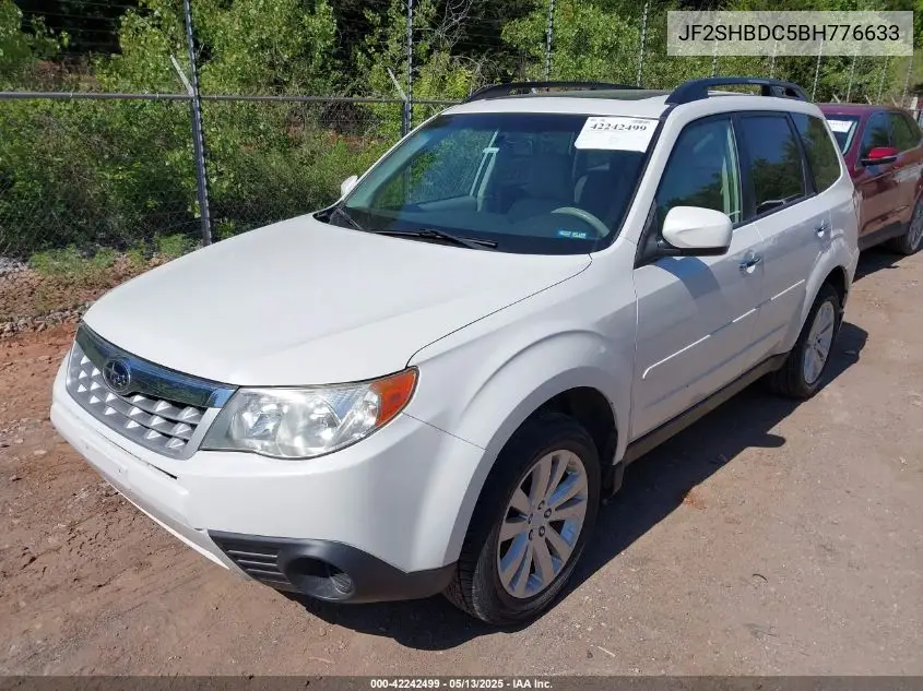 2011 Subaru Forester 2.5X Premium VIN: JF2SHBDC5BH776633 Lot: 42242499