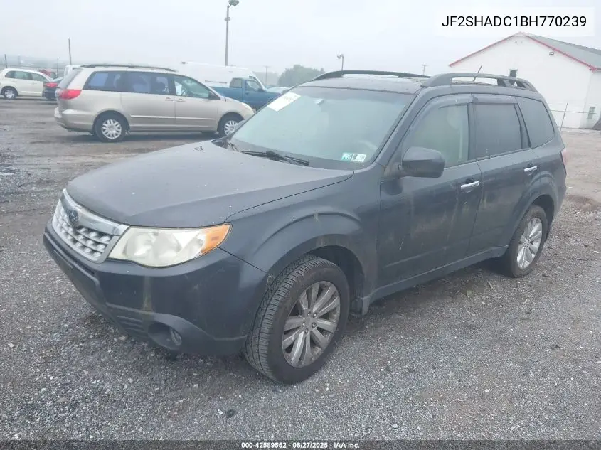 2011 Subaru Forester 2.5X Premium VIN: JF2SHADC1BH770239 Lot: 42589552