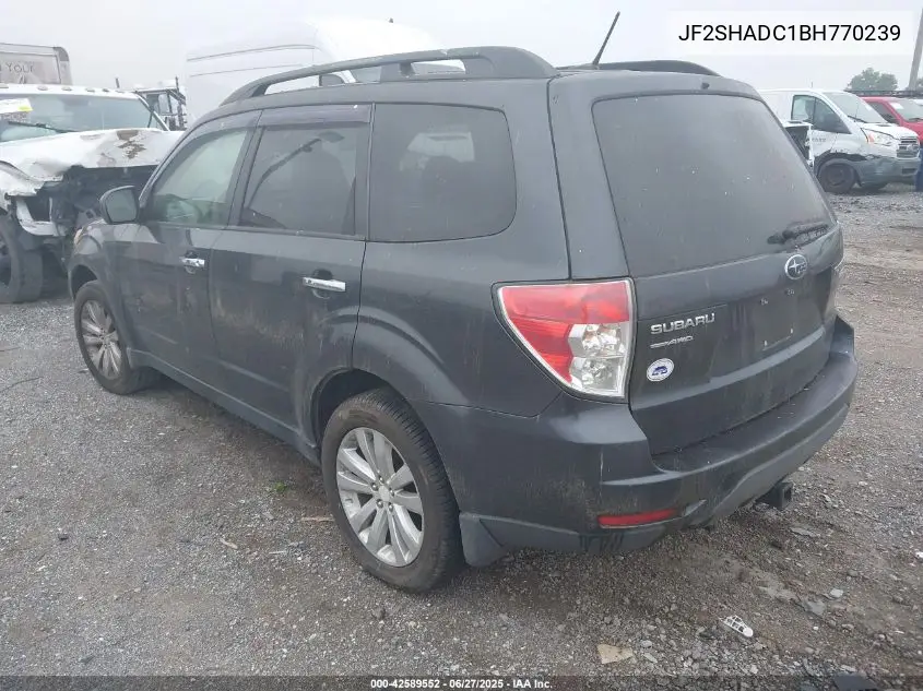 2011 Subaru Forester 2.5X Premium VIN: JF2SHADC1BH770239 Lot: 42589552