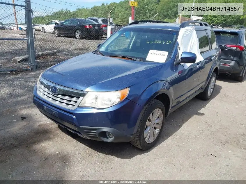 2011 Subaru Forester 2.5X Limited VIN: JF2SHAEC4BH714567 Lot: 42614328