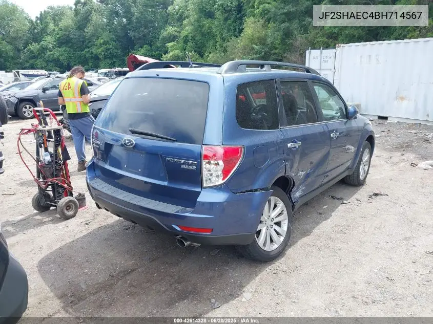 2011 Subaru Forester 2.5X Limited VIN: JF2SHAEC4BH714567 Lot: 42614328