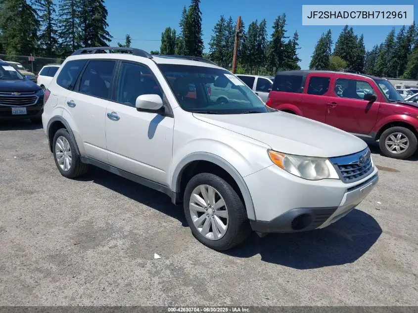 2011 Subaru Forester 2.5X Premium VIN: JF2SHADC7BH712961 Lot: 42630704