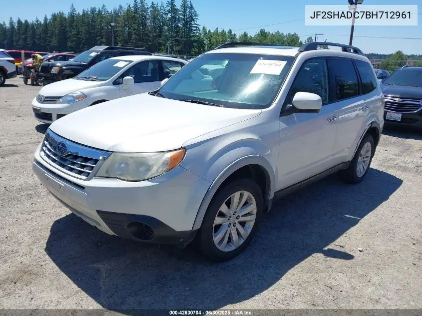2011 Subaru Forester 2.5X Premium VIN: JF2SHADC7BH712961 Lot: 42630704