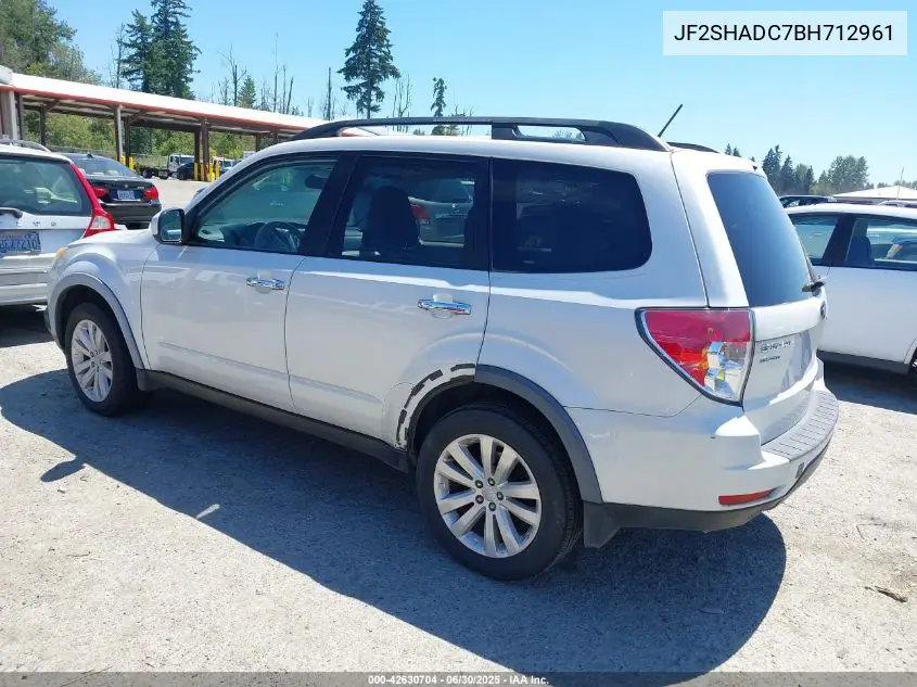 2011 Subaru Forester 2.5X Premium VIN: JF2SHADC7BH712961 Lot: 42630704