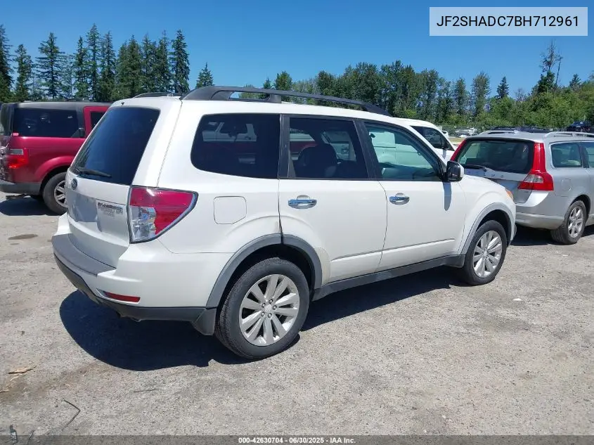 2011 Subaru Forester 2.5X Premium VIN: JF2SHADC7BH712961 Lot: 42630704
