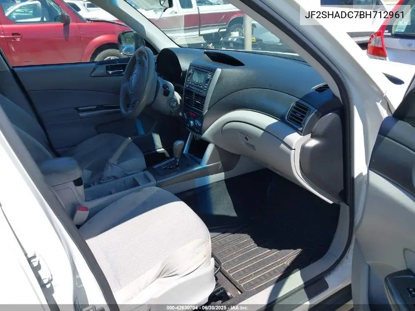 2011 Subaru Forester 2.5X Premium VIN: JF2SHADC7BH712961 Lot: 42630704