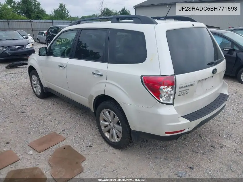 2011 Subaru Forester 2.5X Premium VIN: JF2SHADC6BH771693 Lot: 42632029