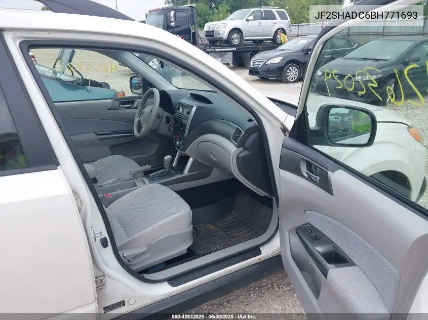2011 Subaru Forester 2.5X Premium VIN: JF2SHADC6BH771693 Lot: 42632029