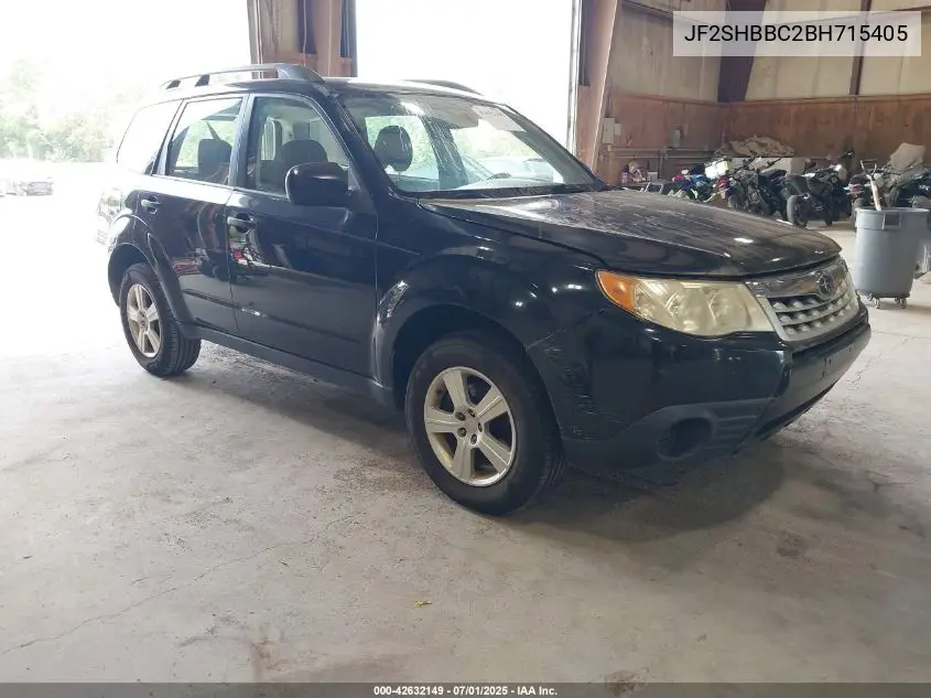 2011 Subaru Forester 2.5X VIN: JF2SHBBC2BH715405 Lot: 42632149