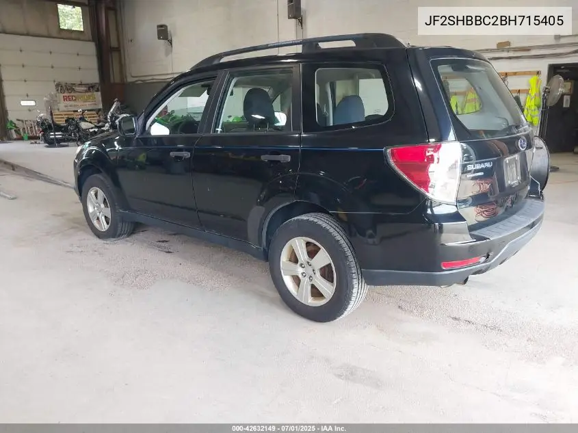 2011 Subaru Forester 2.5X VIN: JF2SHBBC2BH715405 Lot: 42632149