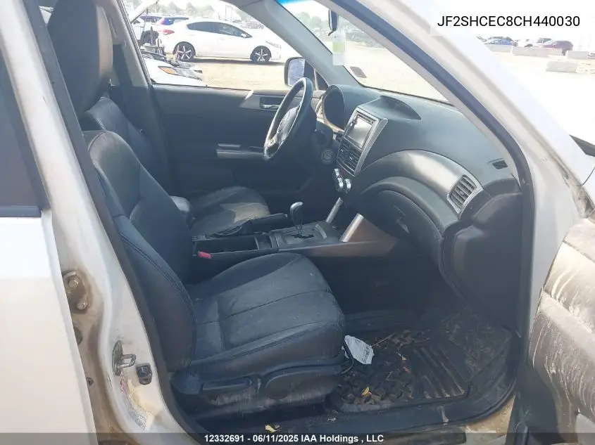 2012 Subaru Forester 2.5X Limited Package VIN: JF2SHCEC8CH440030 Lot: 12332691