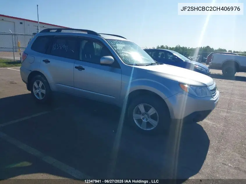 2012 Subaru Forester VIN: JF2SHCBC2CH406976 Lot: 12347941