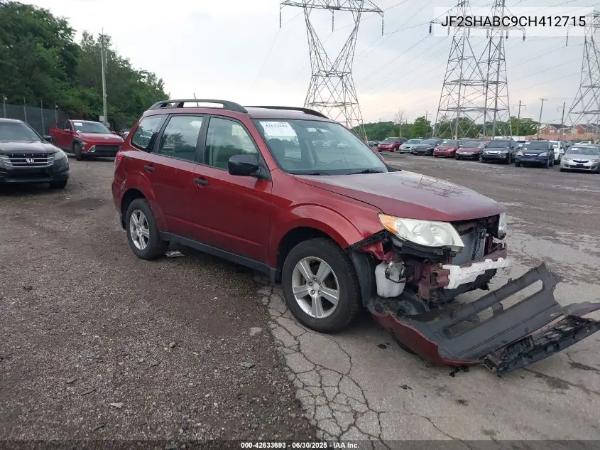 jf2shabc9ch412715 JF2SHABC9CH412715 2012 Subaru Forester 2.5X
