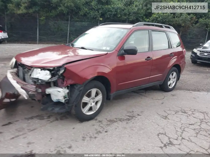 jf2shabc9ch412715 JF2SHABC9CH412715 2012 Subaru Forester 2.5X