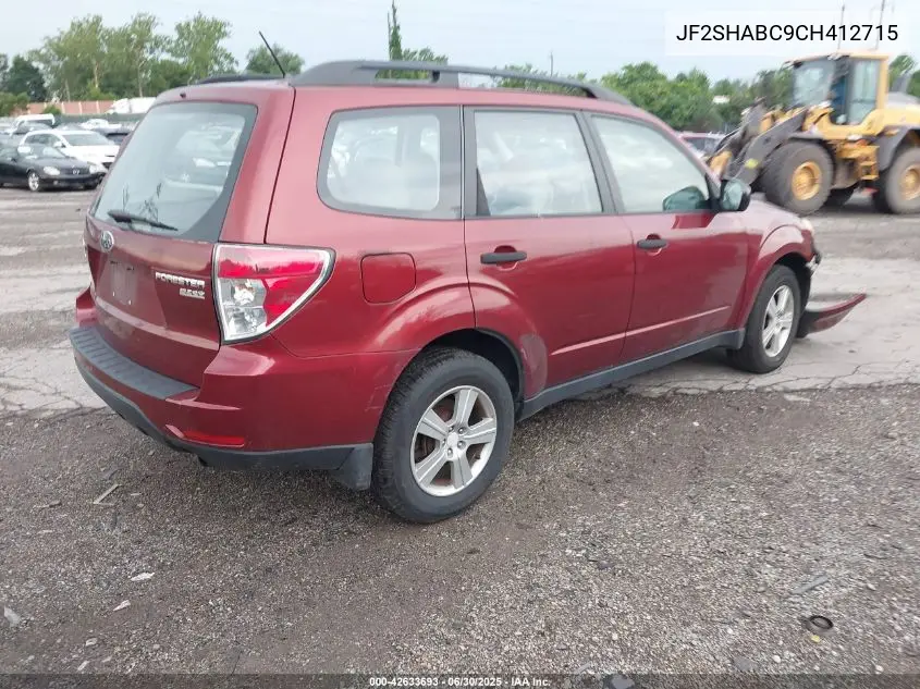 jf2shabc9ch412715 JF2SHABC9CH412715 2012 Subaru Forester 2.5X