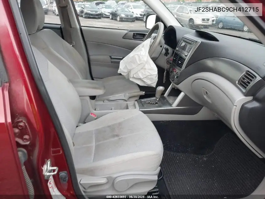 jf2shabc9ch412715 JF2SHABC9CH412715 2012 Subaru Forester 2.5X