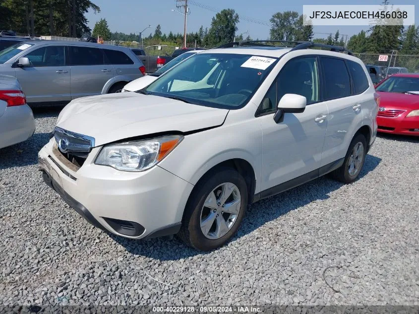2014 Subaru Forester 2.5I Premium VIN: JF2SJAEC0EH456038 Lot: 40229128