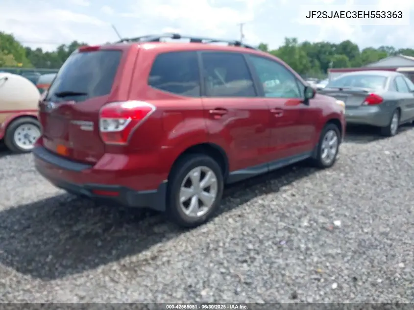 2014 Subaru Forester 2.5I Premium VIN: JF2SJAEC3EH553363 Lot: 42565051