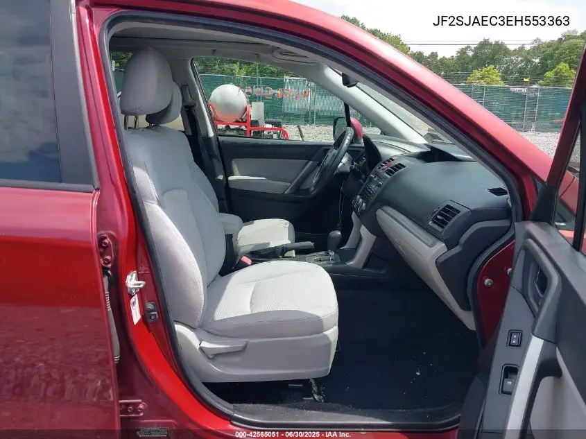 2014 Subaru Forester 2.5I Premium VIN: JF2SJAEC3EH553363 Lot: 42565051