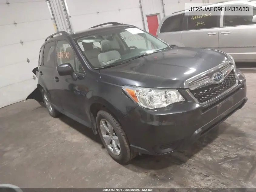 2014 Subaru Forester 2.5I Premium VIN: JF2SJAEC9EH433633 Lot: 42587001