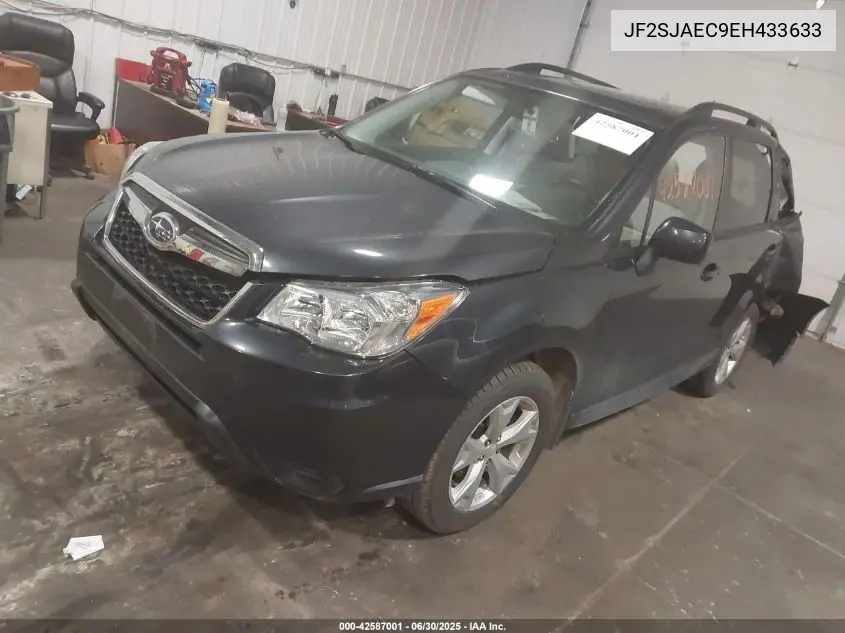 2014 Subaru Forester 2.5I Premium VIN: JF2SJAEC9EH433633 Lot: 42587001
