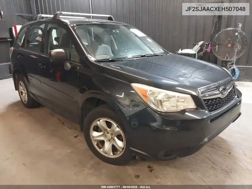 2014 Subaru Forester 2.5I VIN: JF2SJAACXEH507048 Lot: 42601777