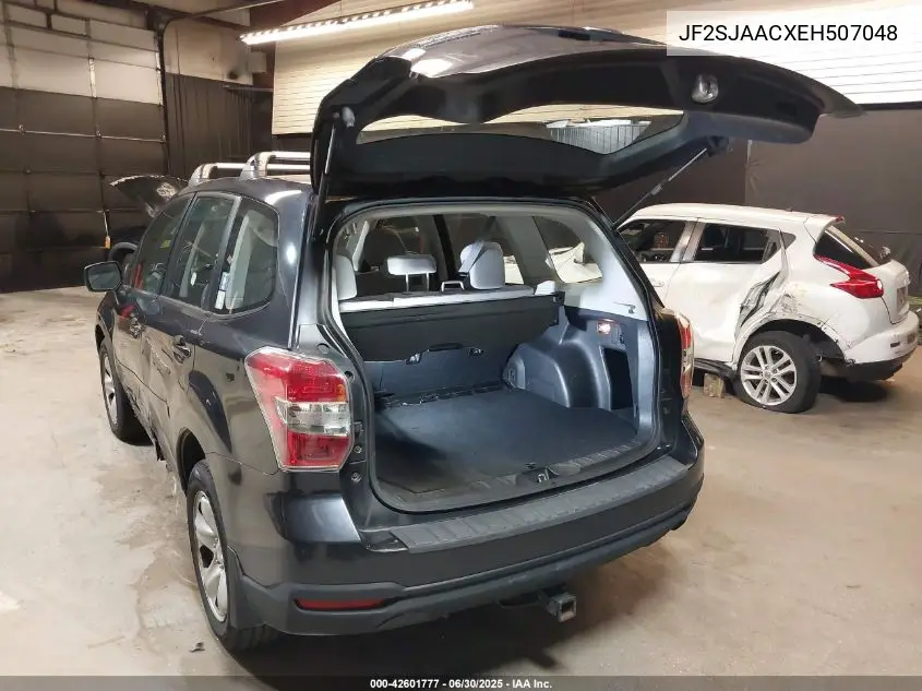 2014 Subaru Forester 2.5I VIN: JF2SJAACXEH507048 Lot: 42601777
