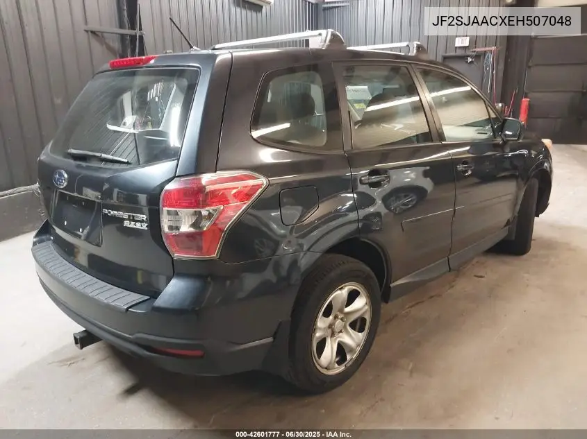 2014 Subaru Forester 2.5I VIN: JF2SJAACXEH507048 Lot: 42601777