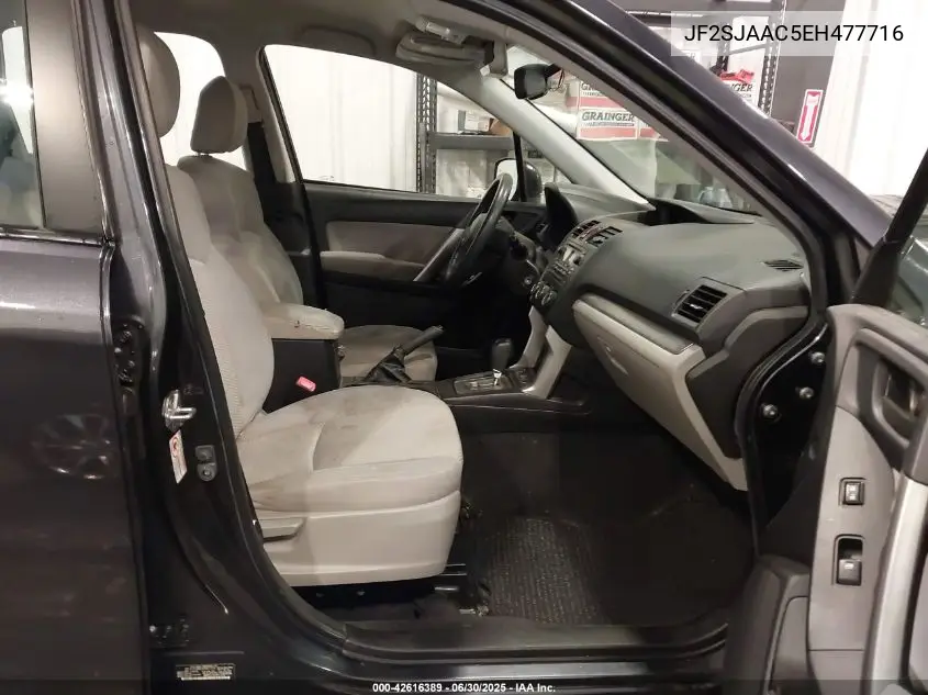 2014 Subaru Forester 2.5I VIN: JF2SJAAC5EH477716 Lot: 42616389