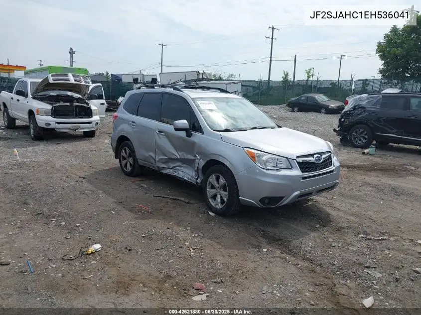 2014 Subaru Forester 2.5I Limited VIN: JF2SJAHC1EH536041 Lot: 42621880